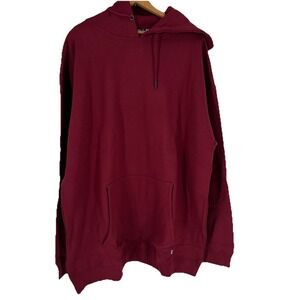 Dixxon Flannel Co Men‎ Pullover Hoodie 4XL Burgundy Ground Up Custom Fleece